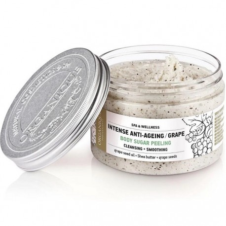 Exfoliant de corp anti-imbatranire cu struguri 450ml Organique