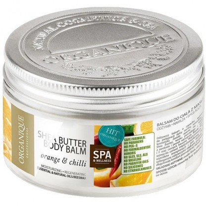 Balsam corporal cu unt de shea, chili si portocale 450ml Organique