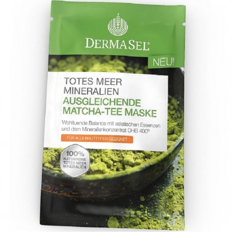 Masca de fata reechilibranta cu Ceai Matcha si minerale de la Marea Moarta 12ml Dermasel