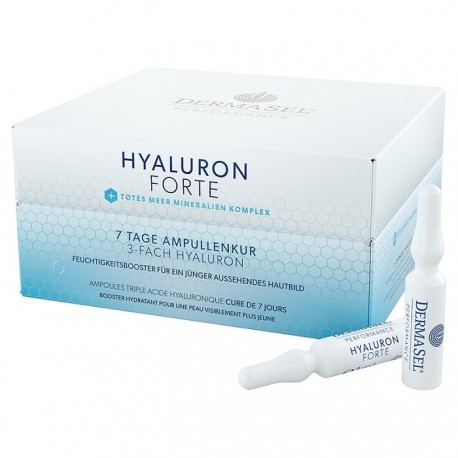 Tratament fiole acid hialuronic anti-aging Hyaluron Forte 7x7 ml Dermasel