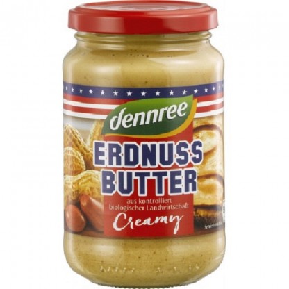 Unt de arahide cremos bio 350g Dennree