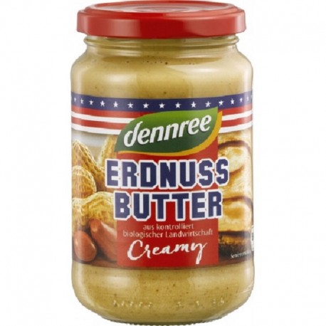 Unt de arahide cremos bio 350g Dennree