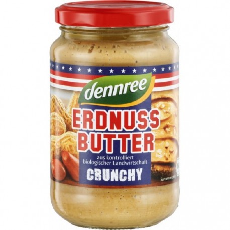 Unt de arahide crocant bio 350g Dennree