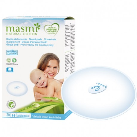 Tampoane pentru san din bumbac organic 30buc Masmi