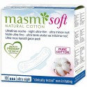 Absorbante de noapte din bumbac, cu aripioare Soft 10buc Masmi