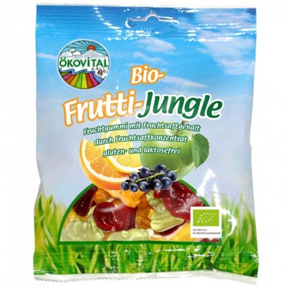 Jeleuri animalute din fructe bio 80g Okovital