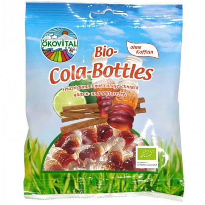 Jeleuri sticlute de Cola, fara cofeina bio 80g Okovital