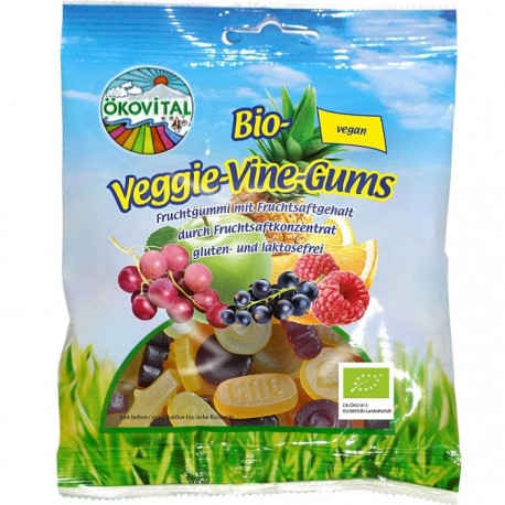 Jeleuri vegane cu fructe bio, fara gluten si lactoza 80g Okovital