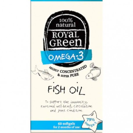 Ulei de peste pur, 100% natural 60 capsule Royal Green