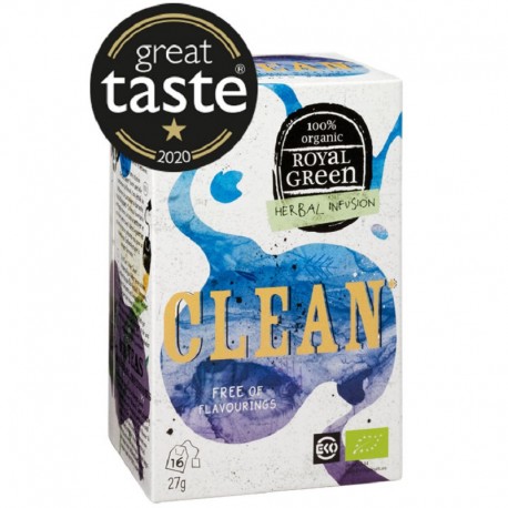 Ceai bio detoxifiant, Clean 16 plicuri Royal Green
