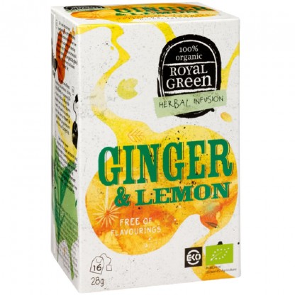 Ceai bio Ginger Lemon 16 plicuri Royal Green