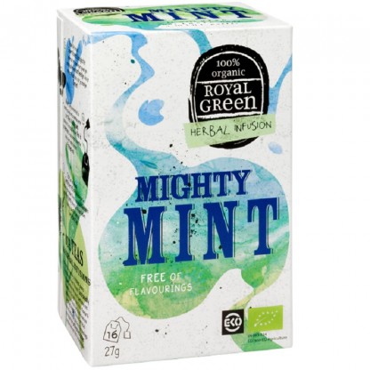 Ceai bio Mighty Mint 16 plicuri Royal Green