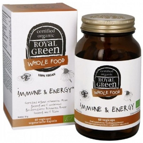 Imunitate si Energie, supliment bio vegan 60 capsule vegetale Royal Green