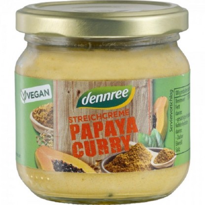 Pate vegetal cu papaya si curry bio 180g Dennree