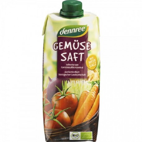 Suc de legume bio vegan 500 ml Dennree