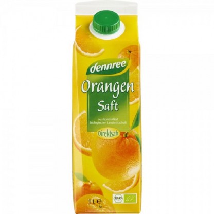 Suc de portocale bio, fara zahar 1 litru Dennree