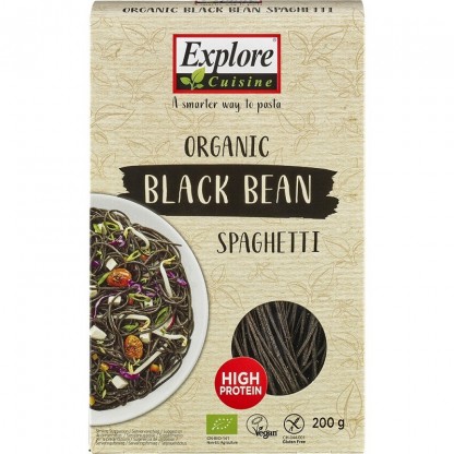 Spaghetti din soia neagra bio, fara gluten 200g Explore Cuisine