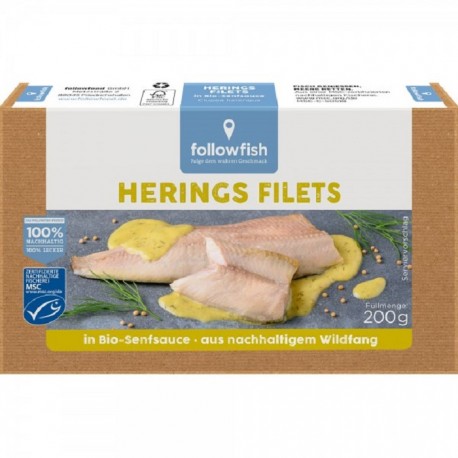 File de hering in sos de mustar 200g Followfish
