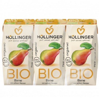 Suc de pere bio, fara zahar 600ml Hollinger