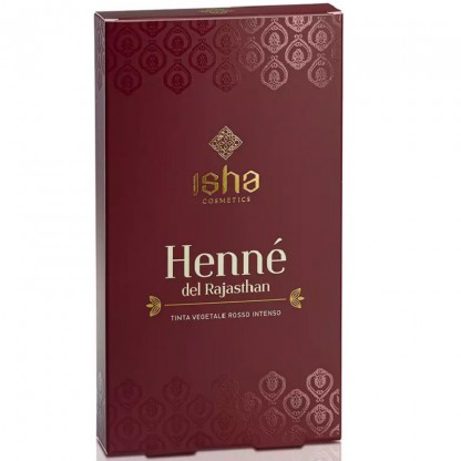 Henna de Rajasthan rosu intens, vopsea naturala pudra 100g Isha Cosmetics