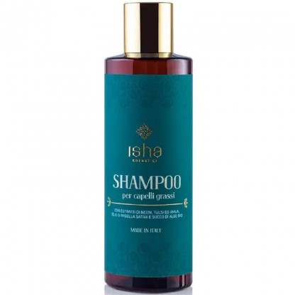 Sampon pentru par gras cu neem si aloe vera 200ml Isha Cosmetics