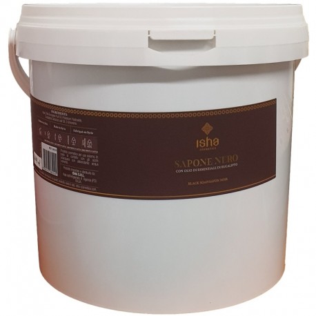 Sapun negru african cu eucalipt vrac 5 Litri Isha Cosmetics