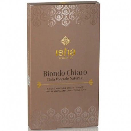 Vopsea de par naturala blond deschis 100g Isha Cosmetics