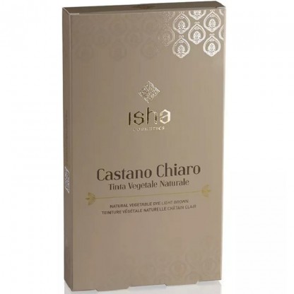 Vopsea de par naturala castaniu deschis 100g Isha Cosmetics