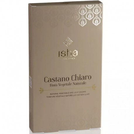 Vopsea de par naturala castaniu deschis 100g Isha Cosmetics