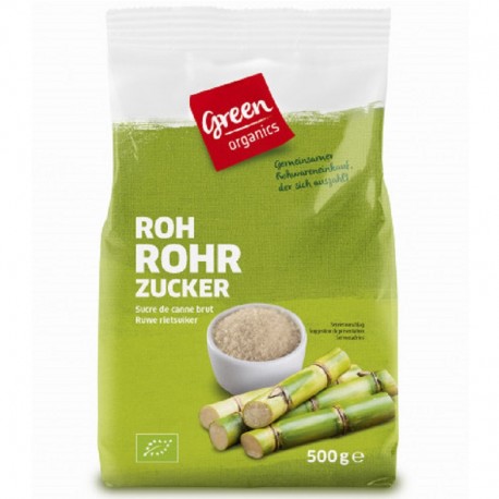 Zahar brut ecologic, auriu 500g Green Organics