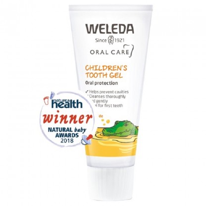 Gel de dinti pentru copii, fara fluor, cu galbenele 50ml Weleda