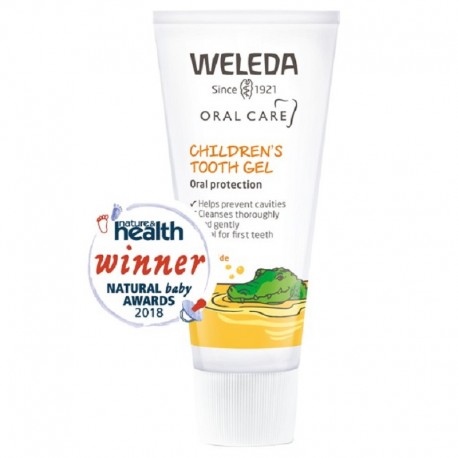 Gel de dinti pentru copii, fara fluor, cu galbenele 50ml Weleda