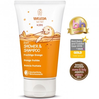 Gel de dus si sampon pentru copii Orange 150ml Weleda