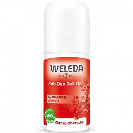 Deodorant roll-on cu rodie, natural, fara aluminiu 50ml Weleda
