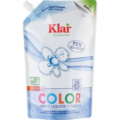 Detergent lichid pentru rufe colorate, ecologic 1,5l Klar Eco Sensitive