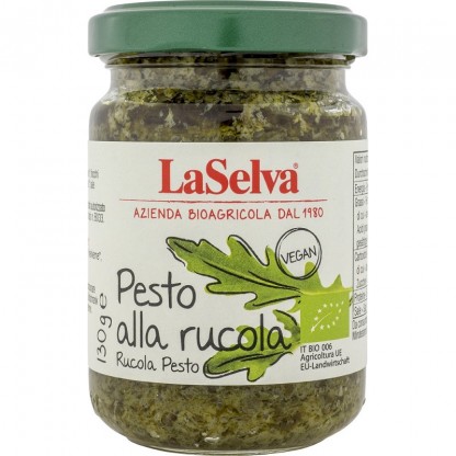 Pesto cu rucola bio, vegan 130g LaSelva