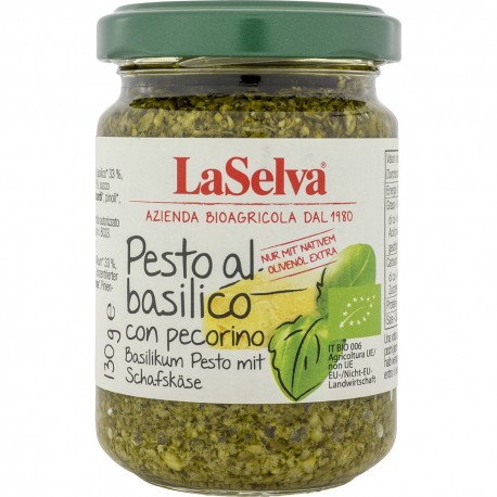 Pesto cu busuioc si Pecorino bio 130g LaSelva