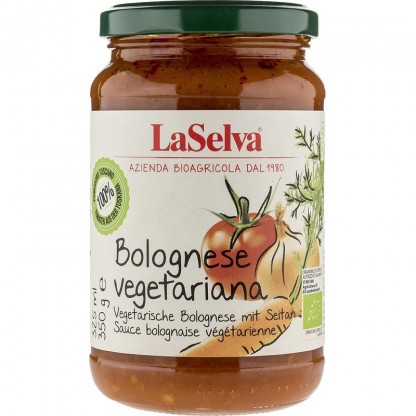 Sos bolognese vegetarian cu seitan bio 350g LaSelva