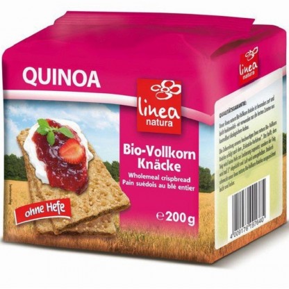 Paine crocanta cu quinoa si secara integrala bio 200g Linea Natura