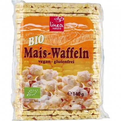 Vafe din porumb bio, fara gluten 140g Linea Natura