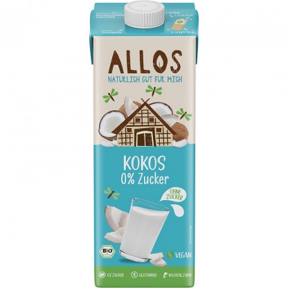 Bautura de cocos bio, fara gluten 1000ml Allos