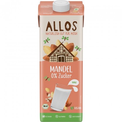 Bautura de migdale bio, fara gluten 1000ml Allos