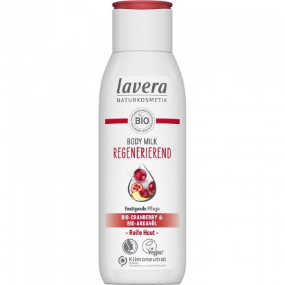 Lapte de corp regenerant cu merisor si ulei de argan 200ml Lavera