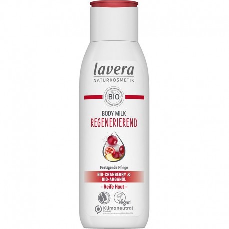 Lapte de corp regenerant cu merisor si ulei de argan 200ml Lavera Lapte de corp regenerant cu merisor si ulei de argan 200ml Lavera