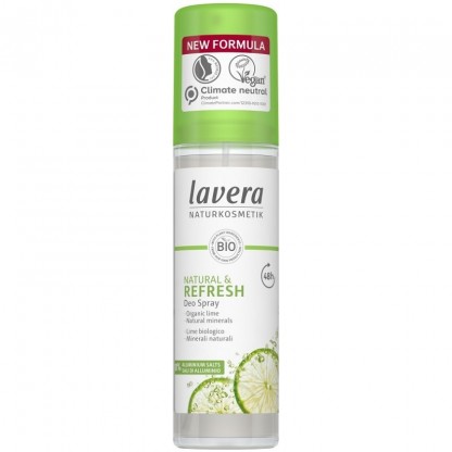Deodorant Spray Bio Natural Refresh 48h cu lime bio 75ml Lavera