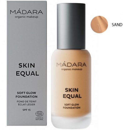 Fond de ten soft glow SPF15 - Skin Equal 40 Sand 30ml Madara