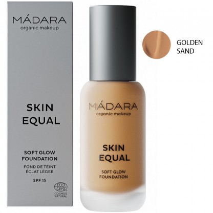 Fond de ten soft glow SPF15 - Skin Equal 50 Golden Sand 30ml Madara