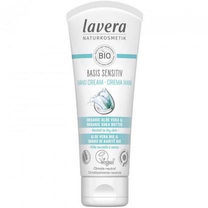 Crema de maini cu aloe si shea bio Basis Sensitiv 75ml Lavera