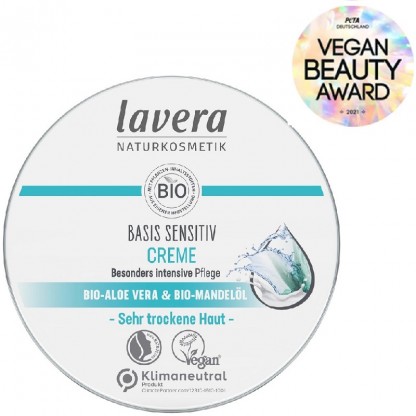 Crema hidratanta multifunctionala cu unt de shea Basis Sensitiv 150ml Lavera