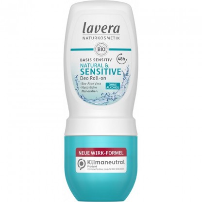 Deodorant roll-on cu aloe vera Basis Sensitiv 50ml Lavera